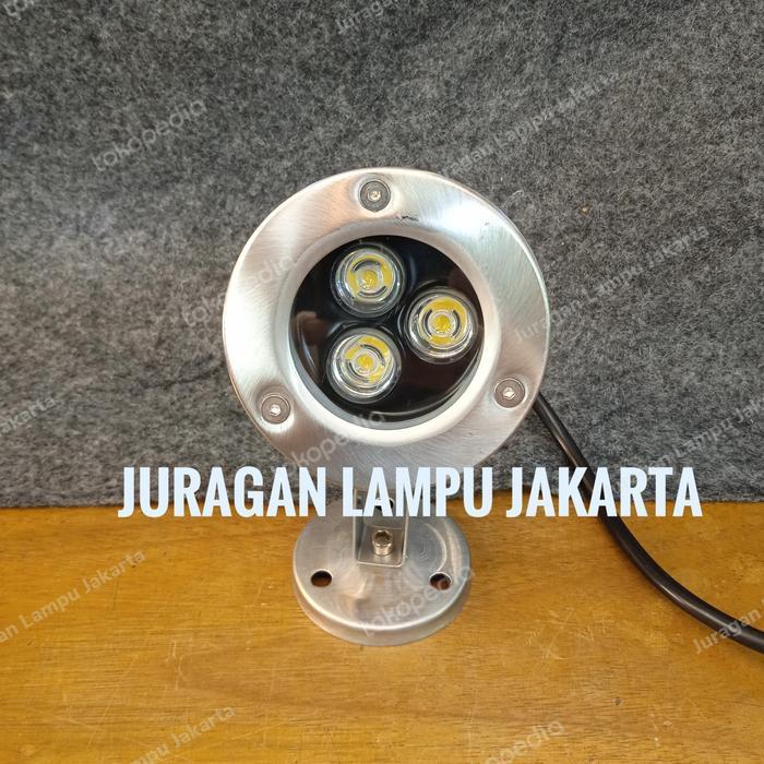 LAMPU KOLAM 24 VOLT DC 3 WATT LAMPU TAMAN 3W OUTDOOR DC 24V Siap Kirim