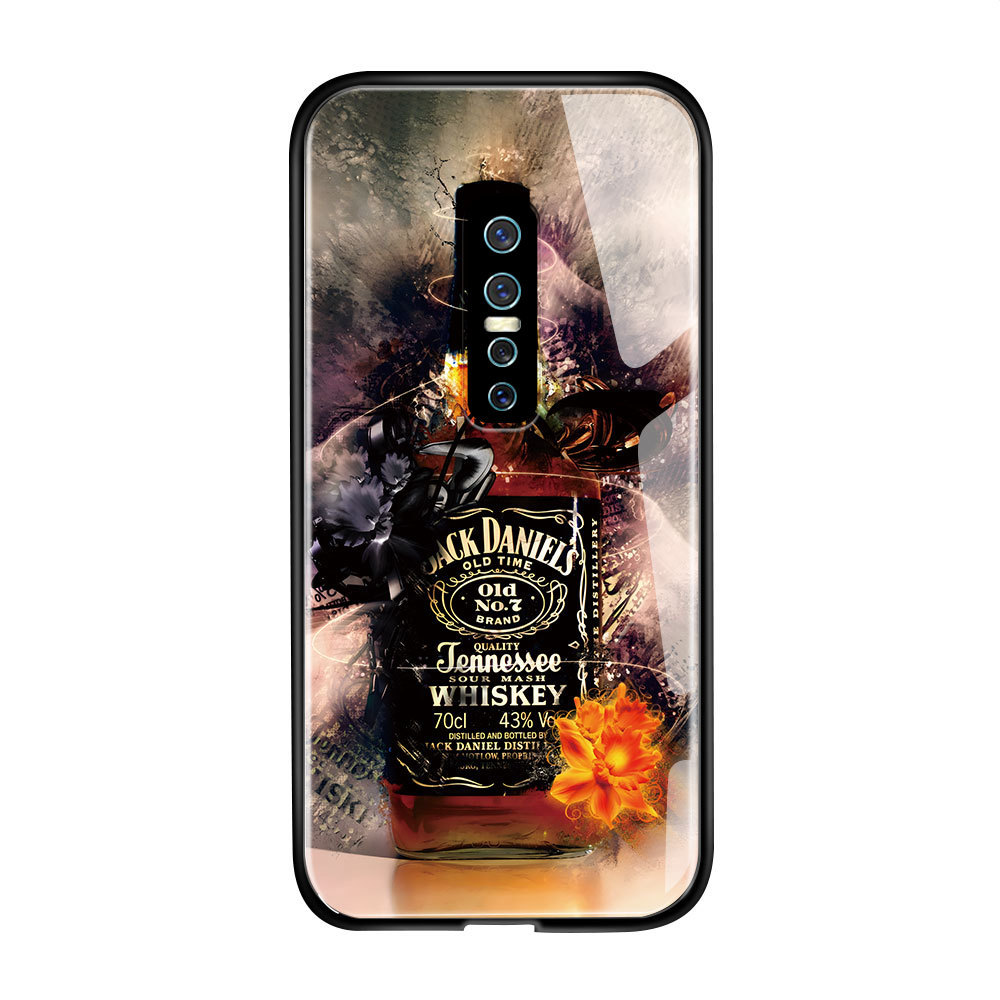 HardCase Kaca Casing For VIVO V17 Pro Case Kesing Hp Phone DLJ A1-2756 BL