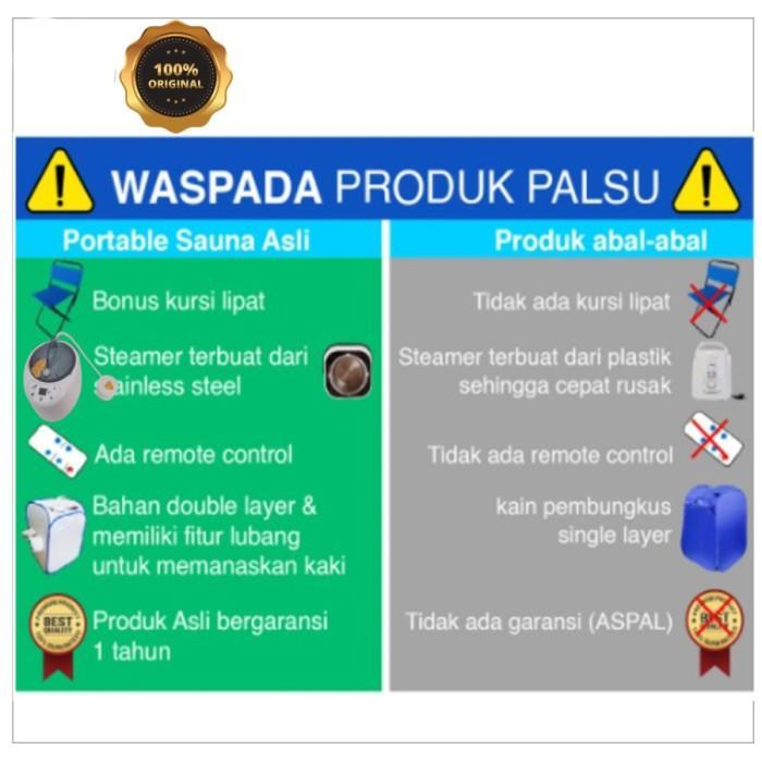 De Hoom Steam Sauna Portable - Dr hoom steam sauna Portable ORI