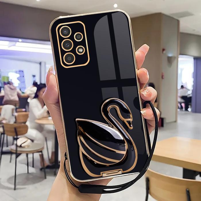 Sale Case For Samsung A23 Softcase Dengan Stand Mewah Luxury Plating Terlaris