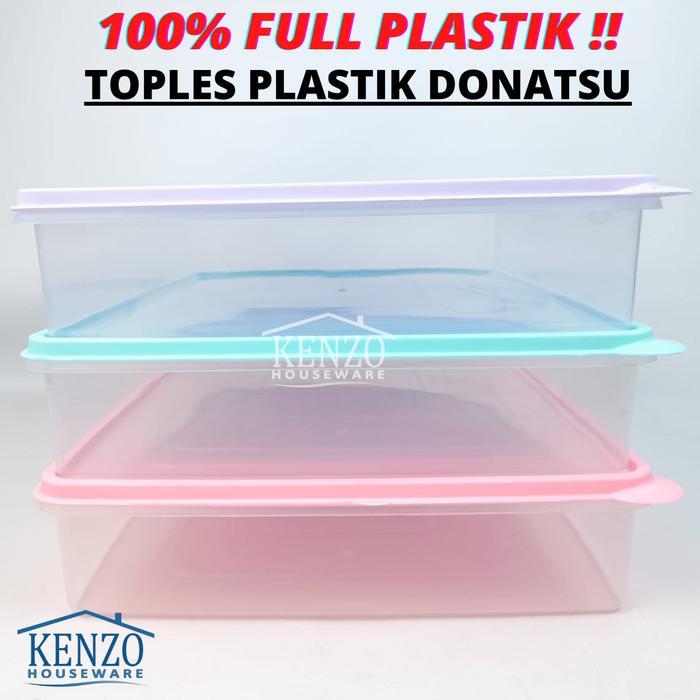 Thebest- Toples Wadah Tempat Donat Plastik Kue Donat Serbaguna SHINPO JUMBO