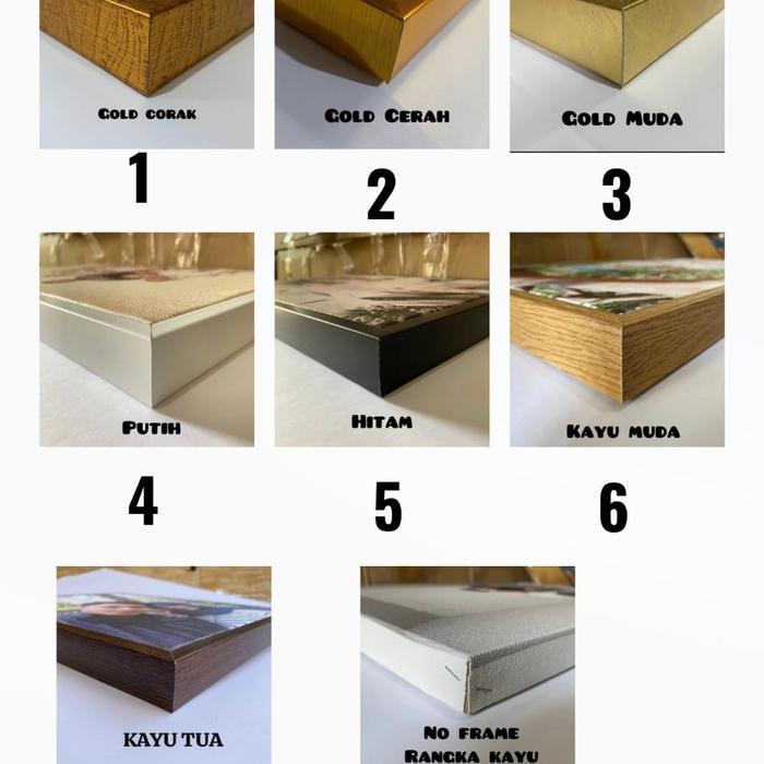 Lukisan dinding kuda estetik modern art lukisan kanvas hiasan dinding ruang tamu aesthetic Frame