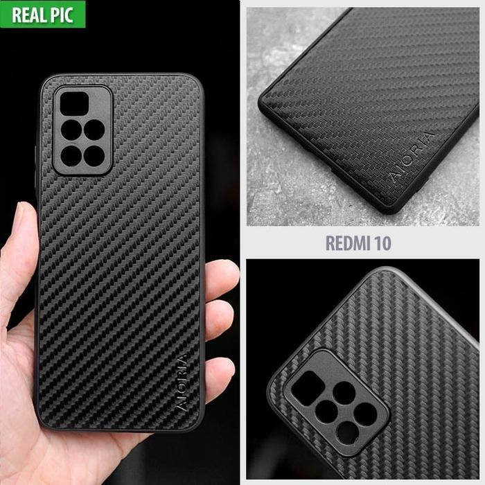 Casing Xiaomi Redmi Note 10 10S Pro 5G AIORIA Carbon Fiber Soft Case