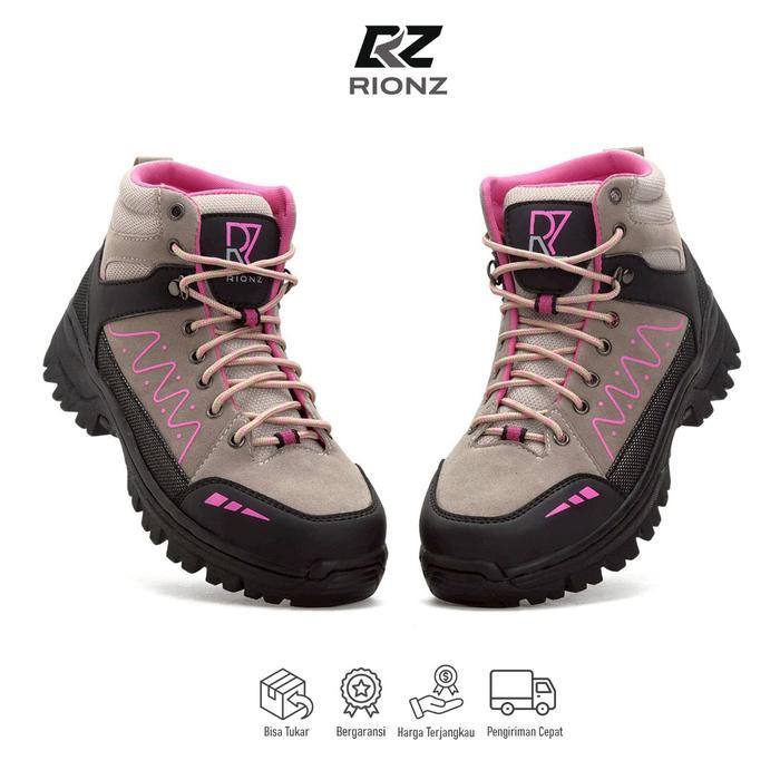 Decathlon Adventure - Rionz Rodri Cream Women Sepatu Boot Hiking Gunung Wanita Cewek Tracking