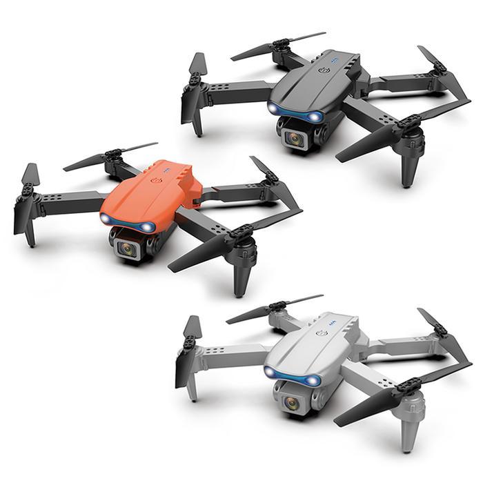 Drone RC E99, kamera kendali jarak jauh 4k piksel, mainan terbang kendali jarak jauh