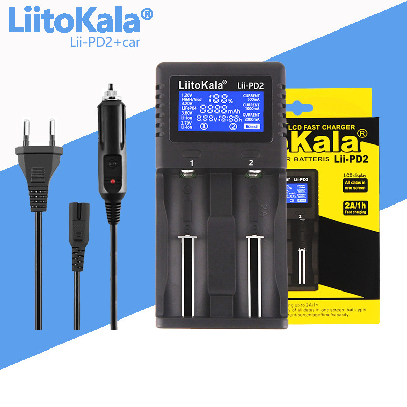 LiitoKala lii-S8 lii-S6 Lii-PD4 Lii-PD2 lii-S2 lii-S4 lii-402 lii-202 battery Charger 18650 26650