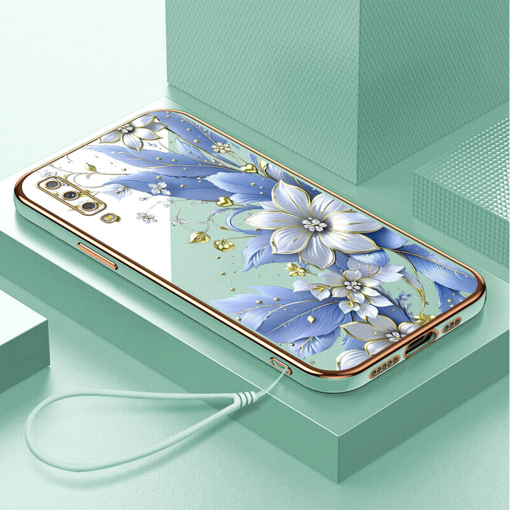 Casing Hp Untuk Compitable With Samsung Galaxy A7 2018 A750 Lokal Stock Lanyard Gratis Phone Case So