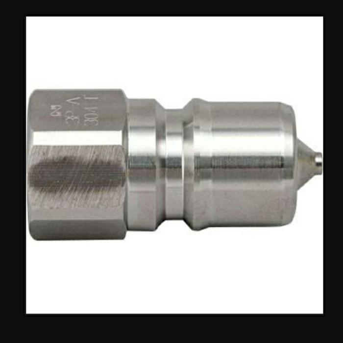 Nitto Kohki 6P-A Stainless Plug Cupla 3/4" Female Thread Fkm