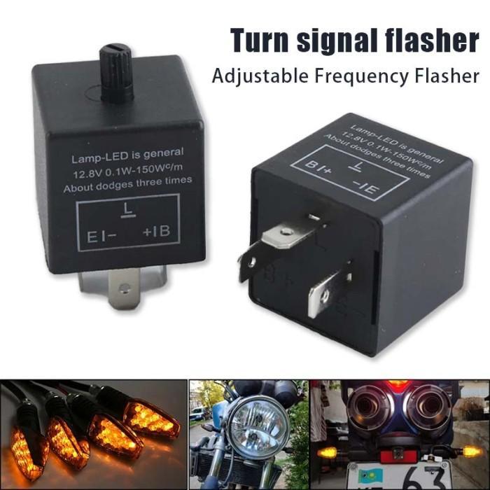 Flaser Relay Flasher Sein Led 3Pin Relay Lampu Sen Motor Relay Lampu Sen Motor Flaser Relay High