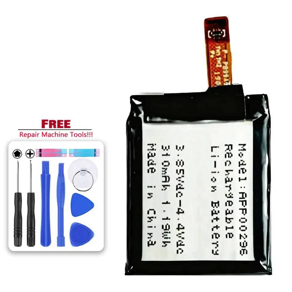 For Fossil Gen 5 For Julianna HR FTW6035 Watch APP00296 With Wires 310mAh Smart Watch Battery