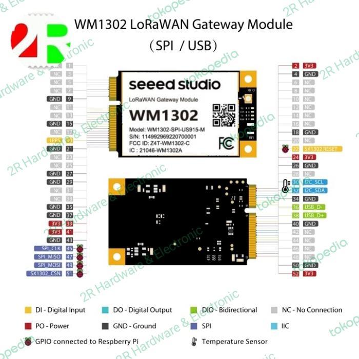 Wio-WM1302 US915 LoRaWAN Gateway mini-PCIe Module based on sx1302
