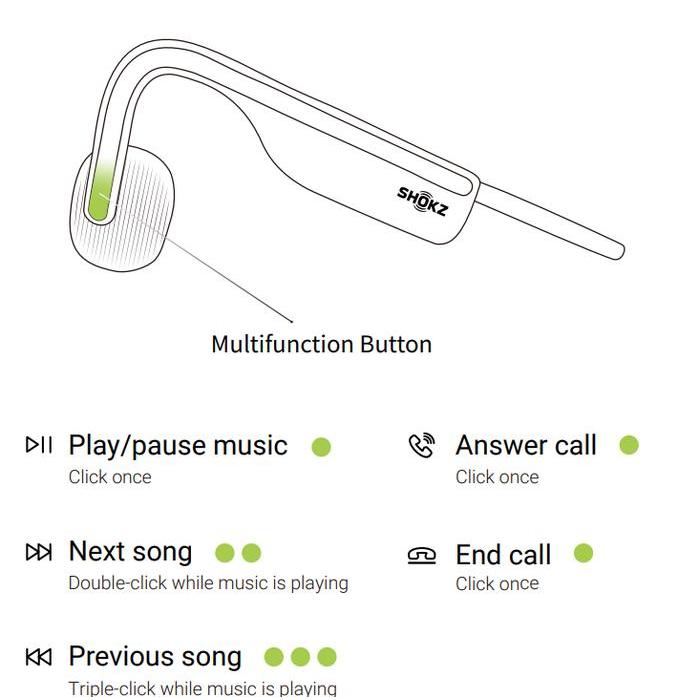 Promo Shokz Openmove Wireless Bone Conduction Headphone Aftershokz Open Move Bluetooth Headphones