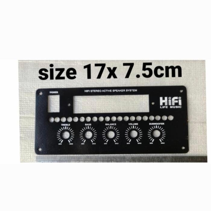 Papan Panel Speaker Aktif Aktive Active Knop Potensio Power Besi Bagus Redy Stok