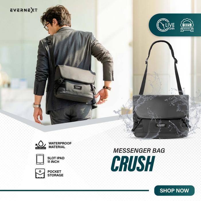 Eiger - Messenger Bag Pria Anti Air Tas Selempang Pria Waterproof Sling Bag Ipad Pria Shoulder Bag