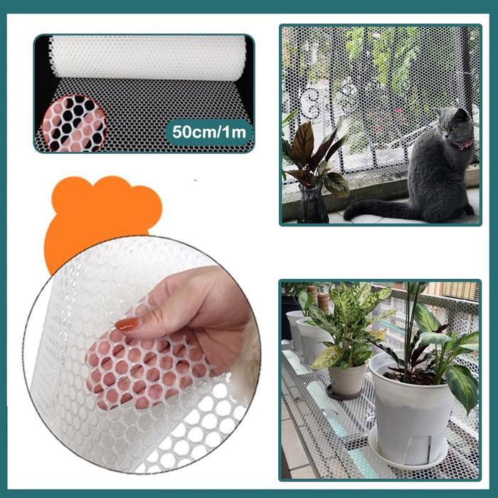 Jaring Kawat Plastik Heksagonal / Jaring Kawat Parabola / Lebar 1m / Jaring Kawat Plastik HDPE