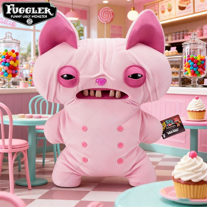 Original Fuggler Funny Ugly Teeth Monster Plush Toys Pillow Kawaii Fugglers Big Fuggs Sphynx Cat Mr