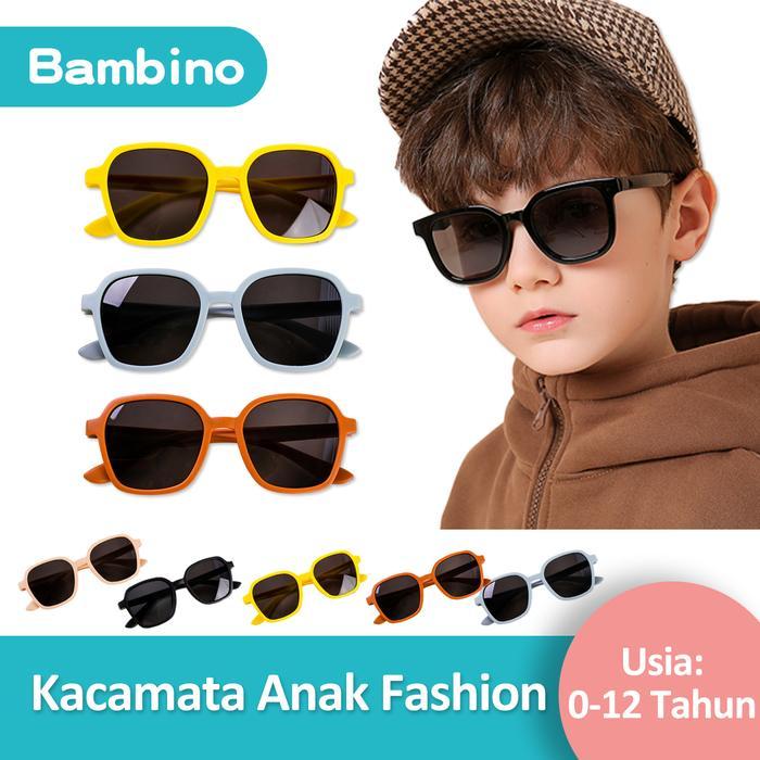 BAMBINO Kacamata Anak/Kacamata Hitam Anak/kacamata bayi lucu/Sunglass Kacamata Anak laki-laki