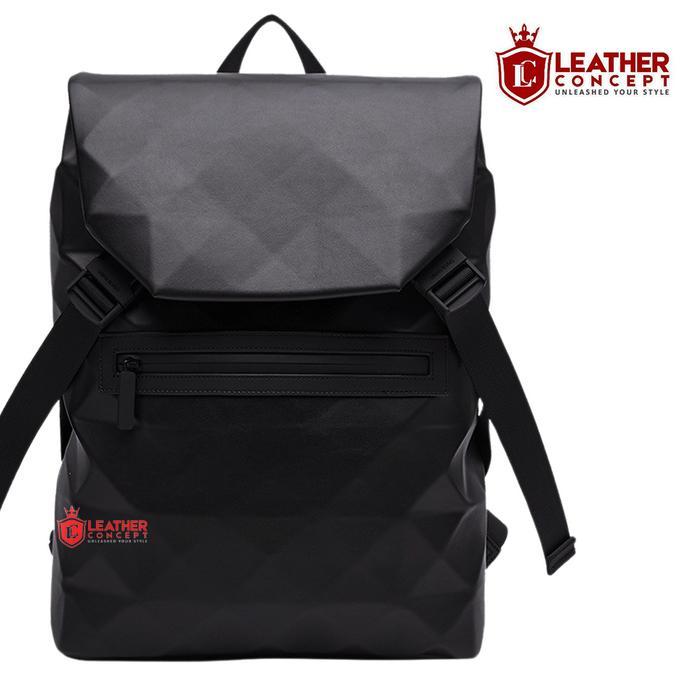 LEATHER CONCEPT MAJESTIC TAS RANSEL KULIT PRIA TAS KULIT COWOK BACKPACK KULIT PRIA HITAM SEKOLAH