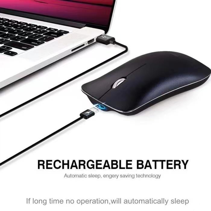 Mouse Wireless Silent Click / Wireless Mouse Silent Click Black Color
