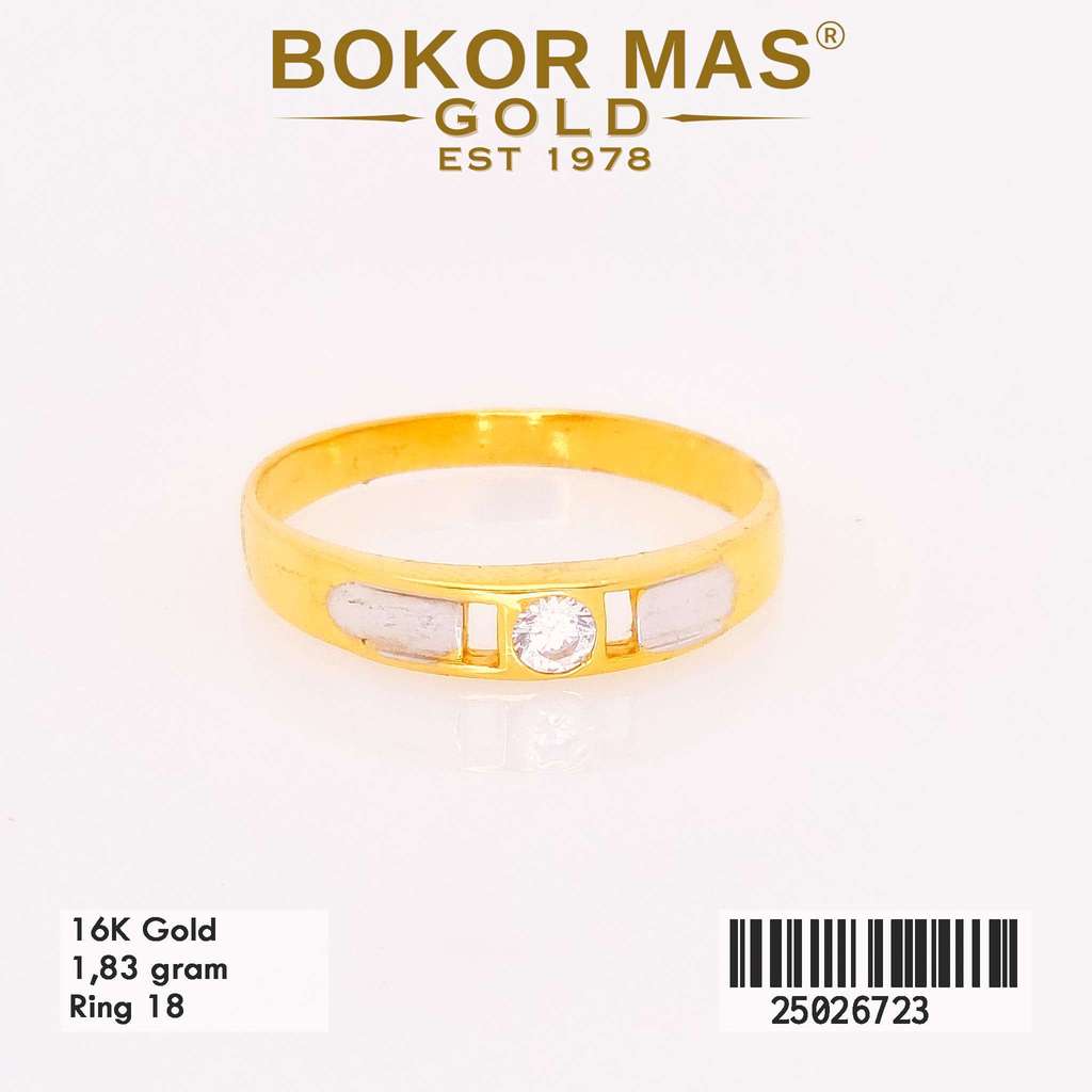BokorMas Gold Cincin Nikah Permata Emas Asli Kadar 16K 25026723