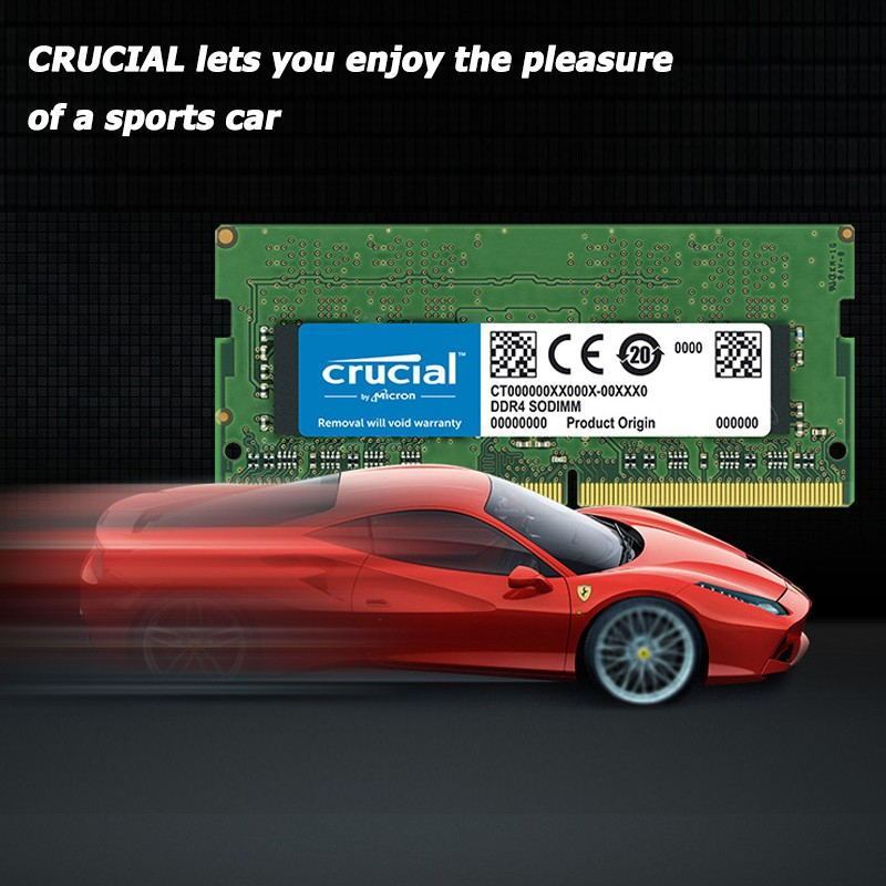 DDR4 Memory Crucial Laptop DDR4 RAM 4GB 8GB 16GB 32GB SODIMM 2400Mhz 2666Mhz 3200Mhz DDR4 SODIMM
