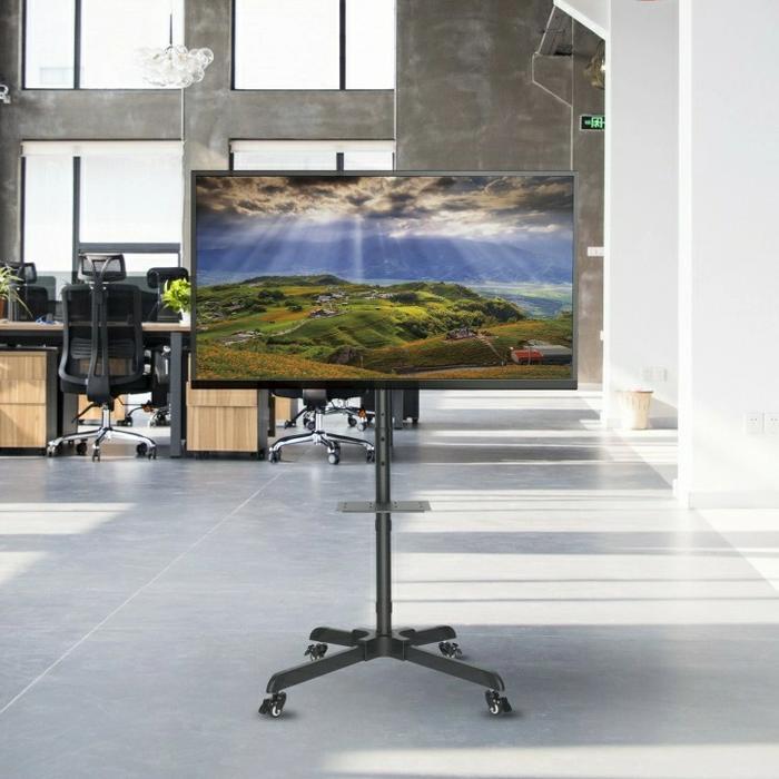 STANDING BRACKET TV LCD & LED 32-65 INCH STAND TV RODA ADJUSTABLE