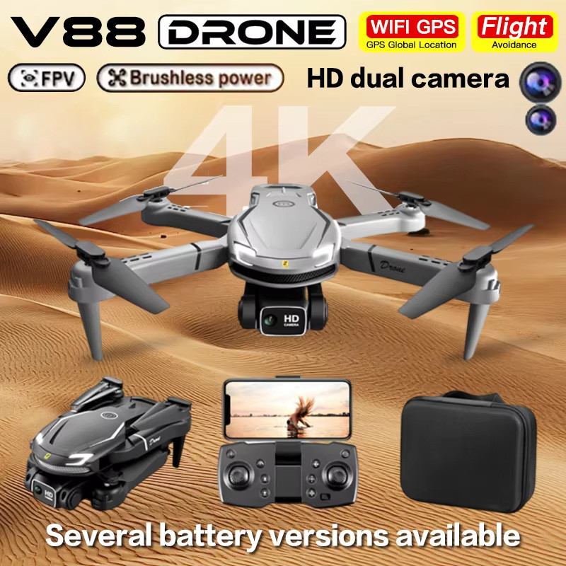 Original V88 Drone 8K Professional Aerial Dual-Camera Omnidirectional Obstacle Avoidance Mini Drone
