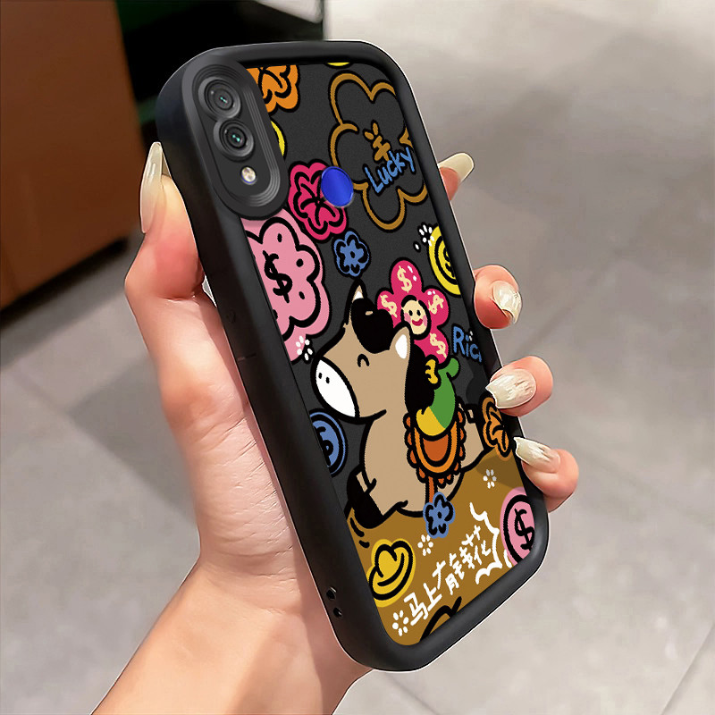 Casing Hp Xiaomi Redmi Note 7 Redmi Note 7s Redmi Note 7 Pro Case Keledai kartun Kasing silikon Cesi