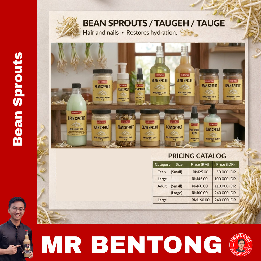 79. Bean Sprouts / Tauge - Mr Bentong - Juice (Small/Kecil Size)