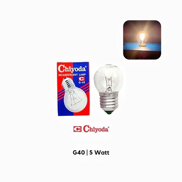 "New" Lampu bohlam pijar chiyoda kuning 5 watt