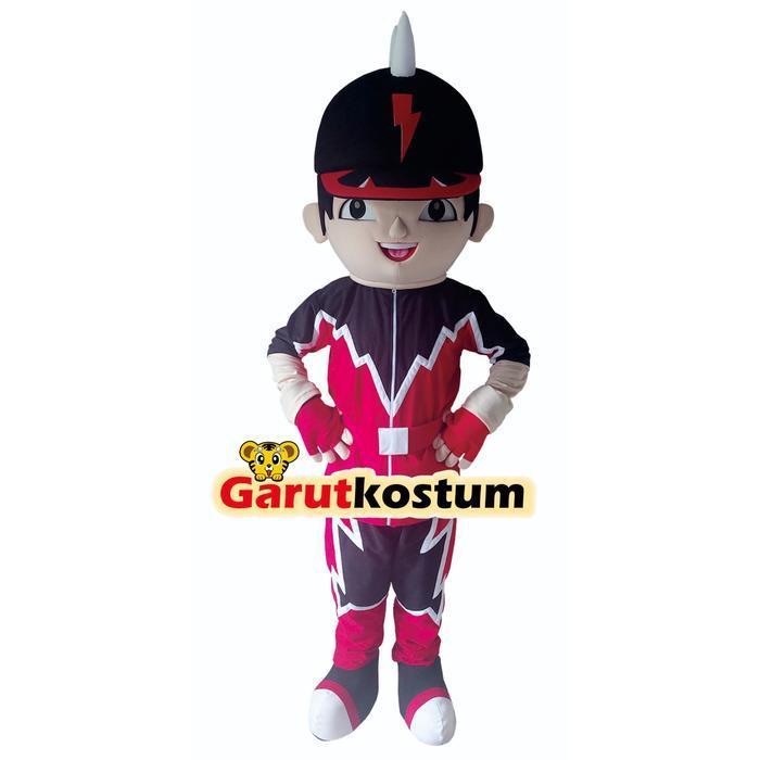 ASLI Kostum maskot badut karakter boboiboy halilintar dewasa lucu costume READY STOCK