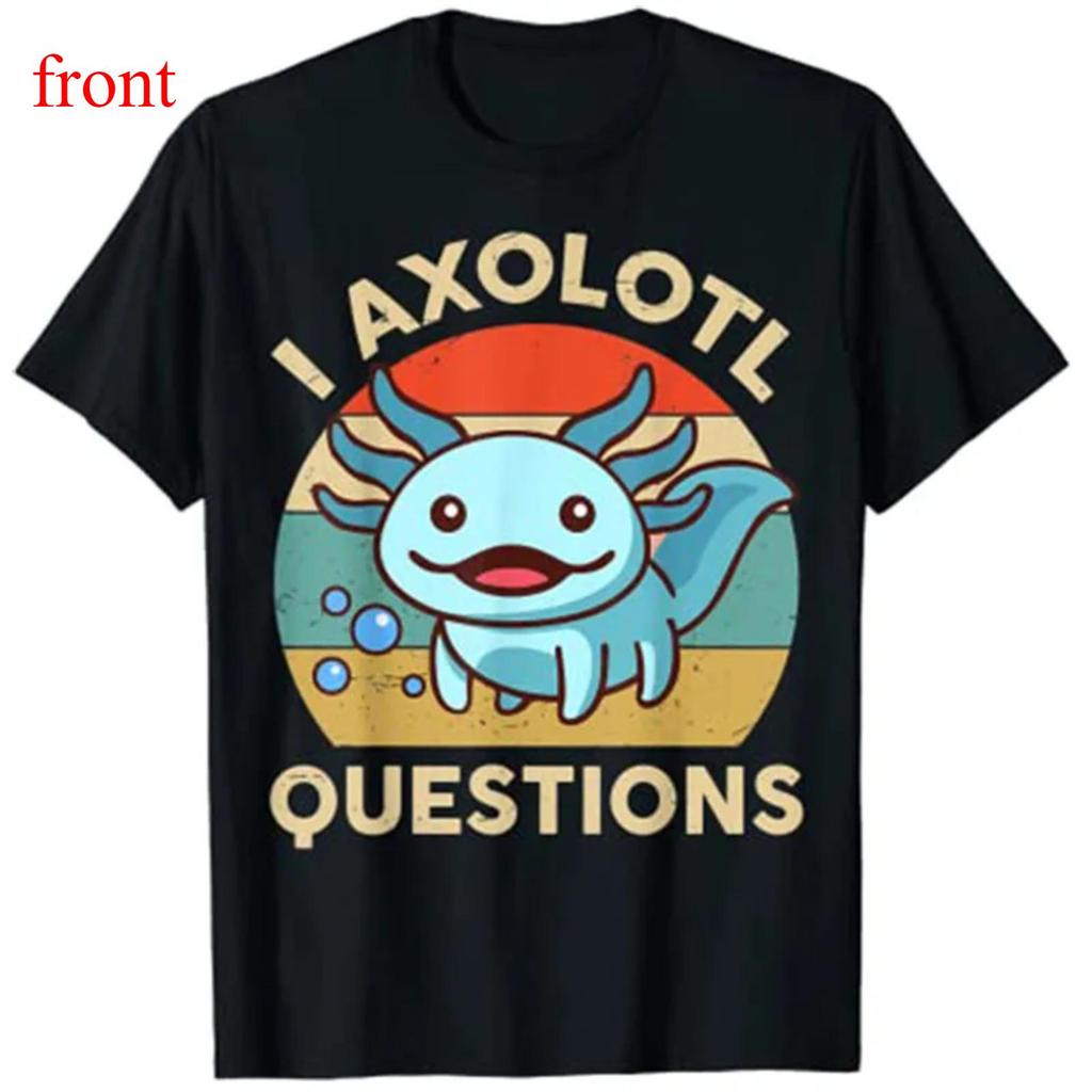 I Axolotl Questions Shirt Blue Salamander Plush Axolotl-Lover T-Shirt