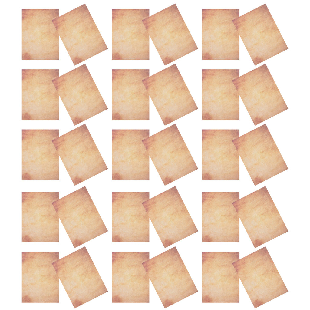 50Pcs Classic Vintage Stationery Paper Smooth Thick Parchment Style for Printing Writing Diplomas