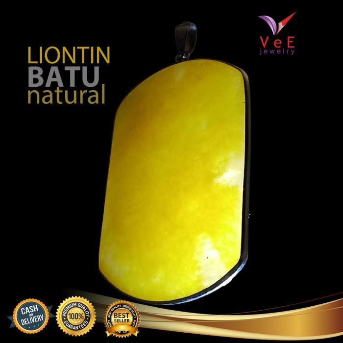 Sale Liontin Batu Giok Asli Cina Kuning Kotak - Vee Liontin Terapi