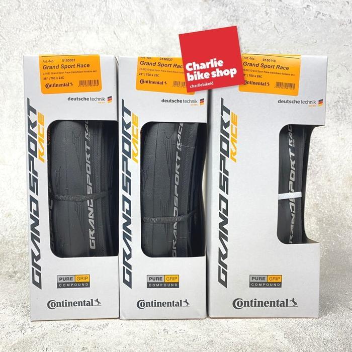 Ban Luar Continental Grand Sport Race Clincher - Black/Black