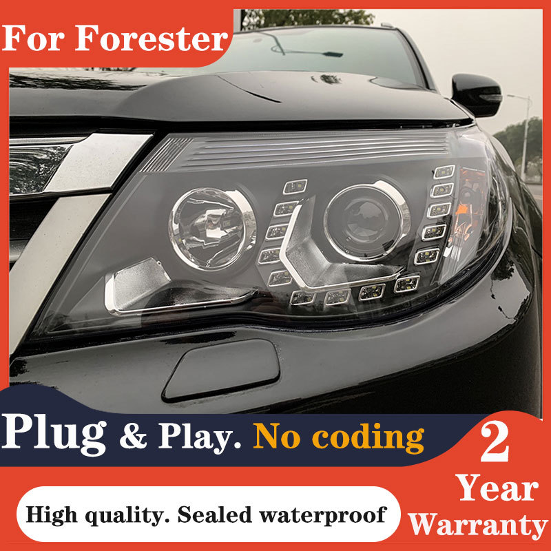 Head Lamp for Subaru Forester Headlight 2008-2012 LED Headlight DRL Hid Bi Xenon Projector Lens Auto
