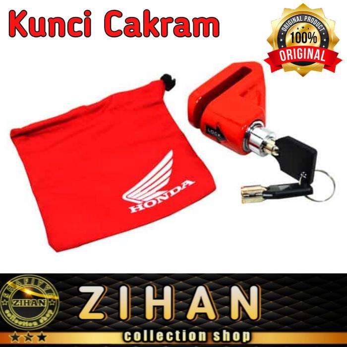 GEMBOK MOTOR/KUNCI CAKRAM ANTI MALING/HONDA ORIGINAL