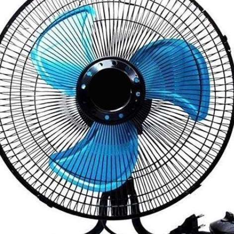 Okayama Kipas Angin Besi 2In1 16 Inch/Kipas Angin Meja/Kipas Angin Blower Bisa Dinding Dan Meja