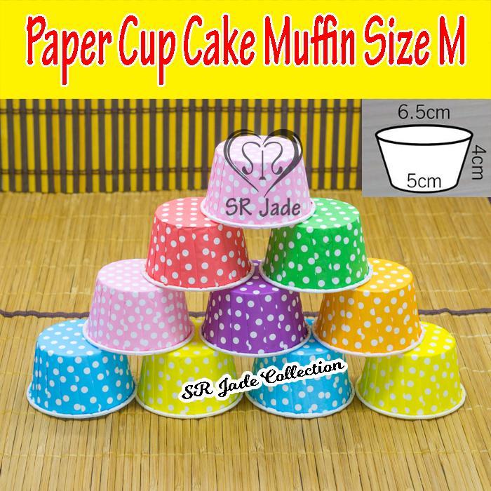 Paper Cup CupCake Muffin Cake Case List Kertas Alas Anti Lengket S M L