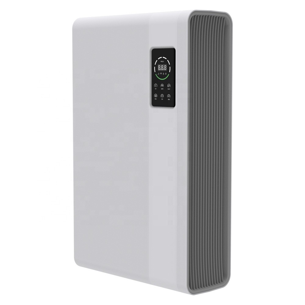 New Smart Home Wall Mounted Air Purifier UV Photocatalyst Tuya HEPA for Office PET