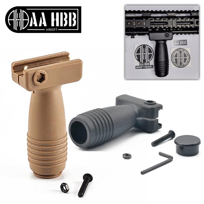 vertical grip stubby foregrip nylon airsoft spring dcobra aeg wgg wgb