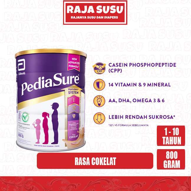 PEDIASURE COKELAT 800 GR - RAJA SUSU