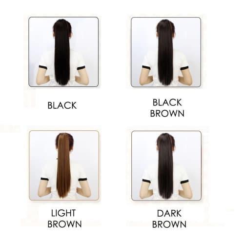 RSW HAIR CLIP PONI PONY TAIL PONITAIL KOREA LURUS 06 CLIP ON GRADASI