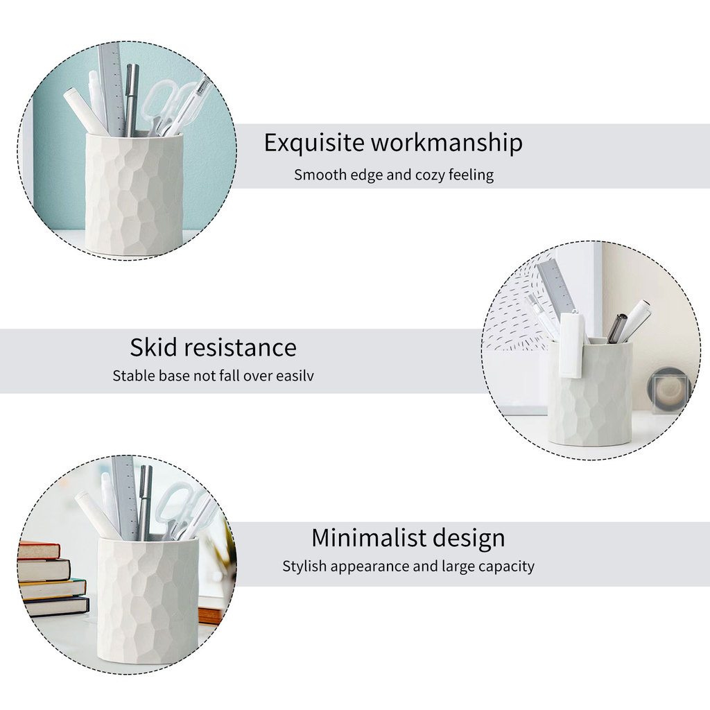 Student Stationery Silicone Pen Holder Waterproof Pencil Pot Make Up Brush Holder Large Capacity for