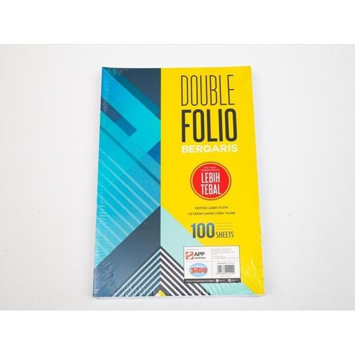 Kertas/Double Folio Bergaris Sidu 100 Sheets Merah Note Paper Stationery