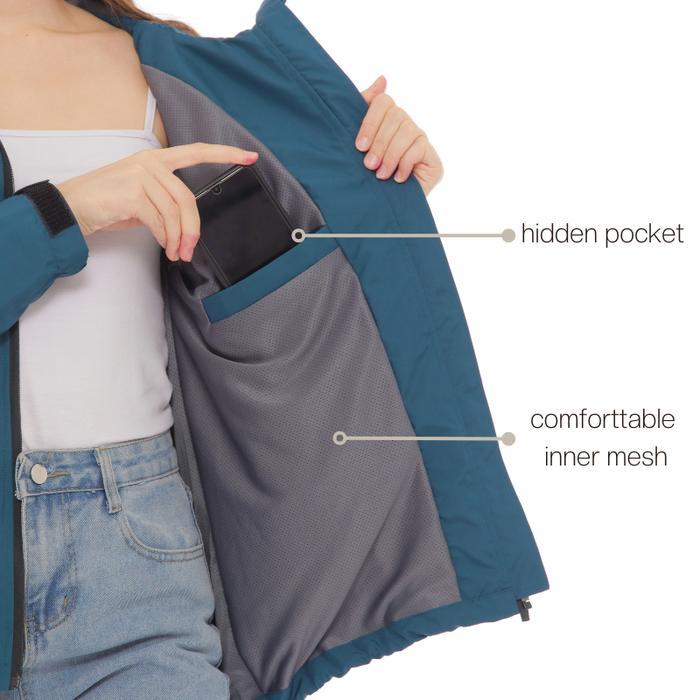 Jaket Wanita Muslimah Polos Waterproof Vinland Vortex Series