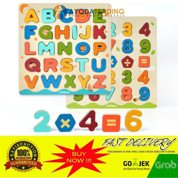 Mideer Wooden Alphabet Numbers Magnetic