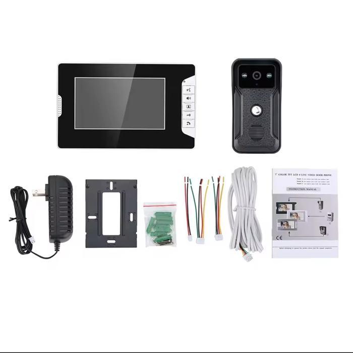 VIDEO DOOR INTERCOM WITH CAMERA (BEL RUMAH + INTERCOM + CAMERA) - BISA LIHAT TAMU YANG DATANG DAN