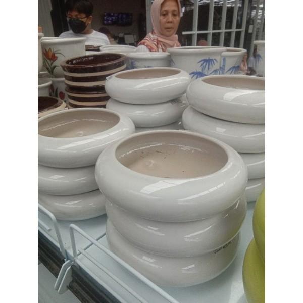 Koralineshop Pot Keramik / Pot Bonsai / Pot Keramik Ceper (',')