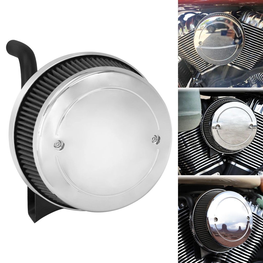 Motorcycle Air Filters Black/Chrome Air Cleaner Intake High Flow Filter For Indian Chief Chieftain